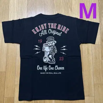 새상품 스컬웍스 M 반팔T셔츠 블랙