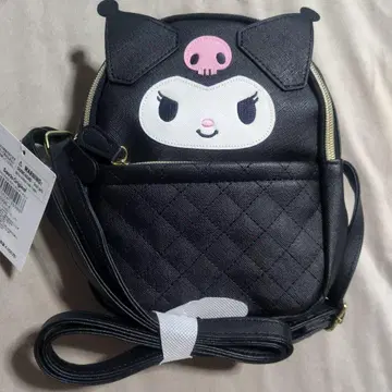 산리오 쿠로미 숄더백 블랙 퀼팅