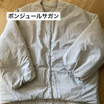 봉쥬르 사간 아이보리 다운 자켓