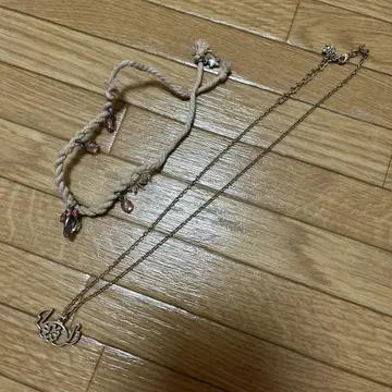 스티치 목걸이 미니 미상가