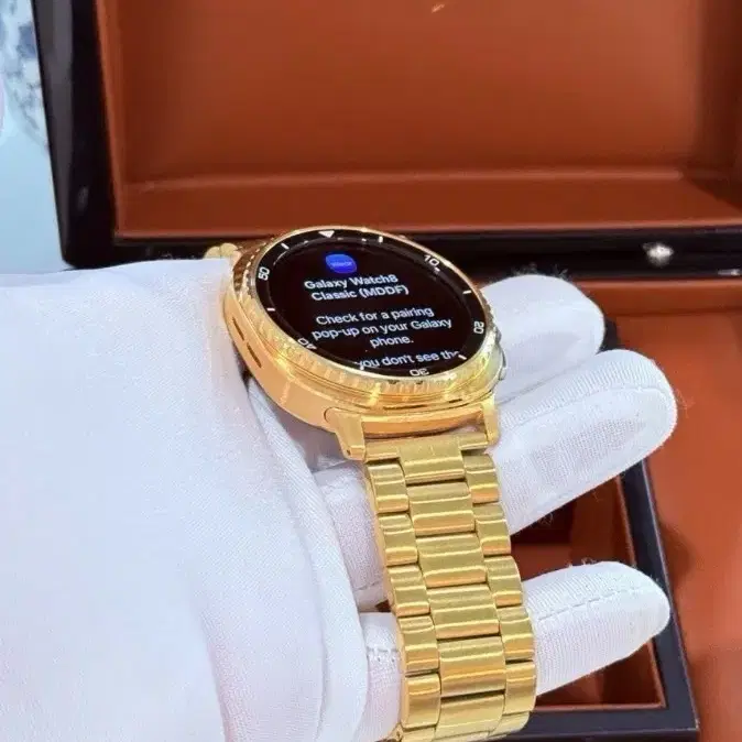커스텀 24K 골드 도금 삼성 갤럭시 워치8 클래식 LTE GPS