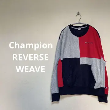 Champion 맨투맨 리버스 위브 멀티 컬러