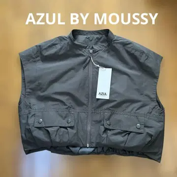 새상품 AZUL by MOUSSY 그레이 베스트 F 사이즈