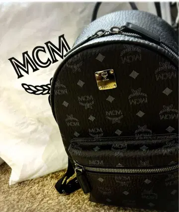 MCM 블랙 백팩