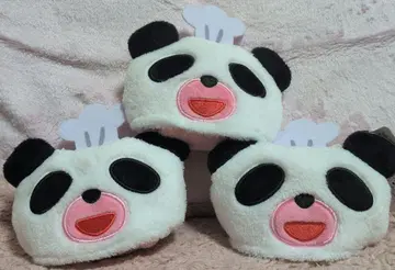 팬더 오사지 봉제 인형 타월 3세트