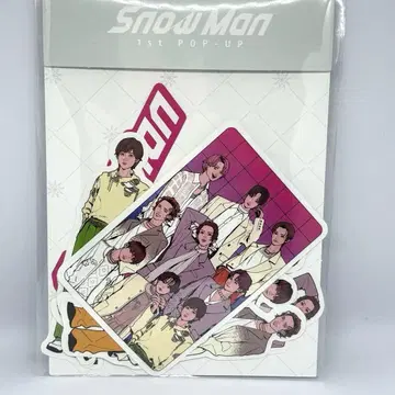 SnowMan 스노우 스티커 한국 서울 popup