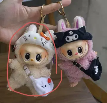 키티 레어 상품 labubu 라부부 옷 갈아입기 산리오 상하의 세트