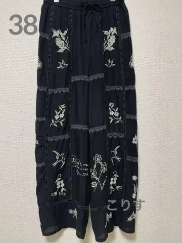 TODAYFUL Embroidery Patchwork Trousers