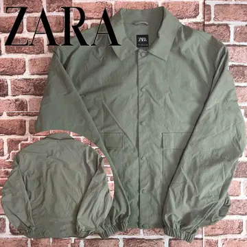 XL 사이즈 ZARA 경량 테크니컬 자켓 그린 오버 사이즈