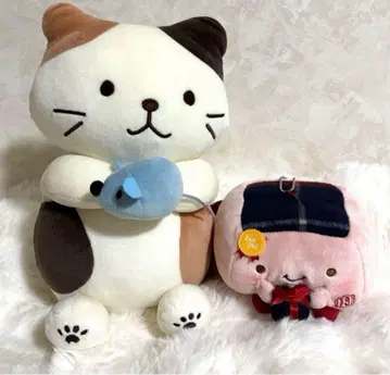 하핀즈 봉제 인형 후쿠후쿠냥코 한나리도후 2세트
