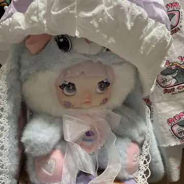 nommi 쨩 버섯 모자 스카이블루 토끼 연보라 모자 귀엽지만 팝니다