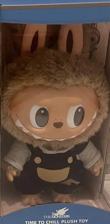 정품 POP MART LABUBU TIME TO CHILL 봉제 인형