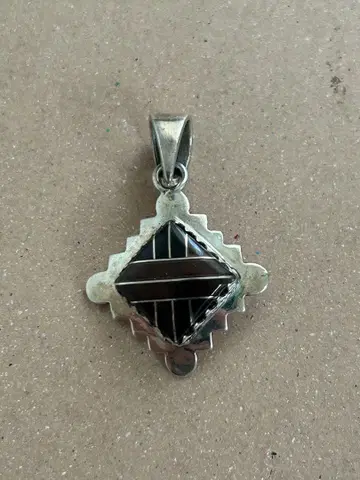 스털링 실버 다이아몬드형 펜던트 탑만