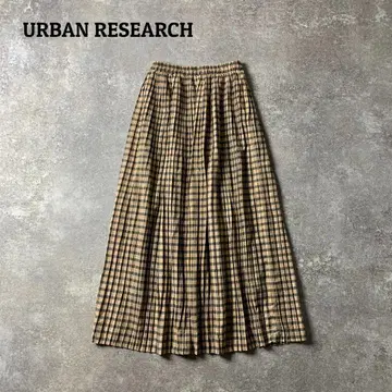 어반 리서치 URBAN RESEARCH 롱 스커트 체크