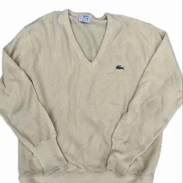 IZOD Lacoste 베이지 V넥 가디건