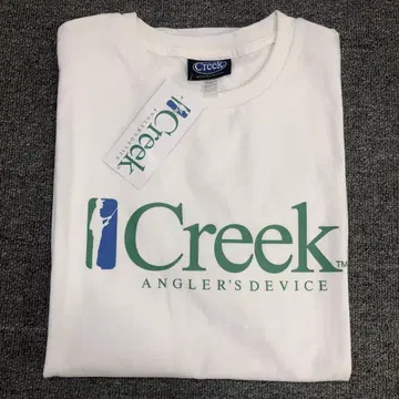 Creek Angler's Device 티 화이트 XL 사이즈