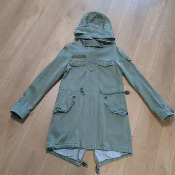 MOUSSY 카키 모즈 코트