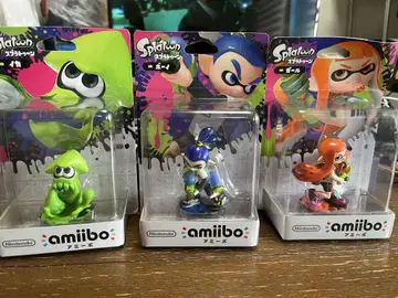 미개봉 새상품 스프라툰 amiibo 걸 보이 오징어 세트