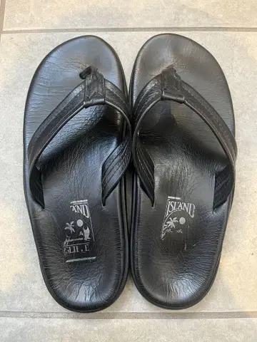 아일랜드 슬리퍼 블랙 가죽 27cm 9