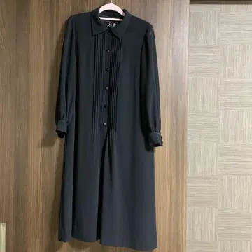 도쿄 소와르 블랙 셔츠 원피스 S 사이즈