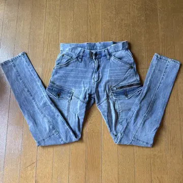 아이즈 프론티어 스트레치 카고 청바지 7632 라이트 블루 작업옷