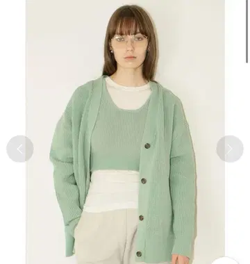 CLANE BUSTIER SET KNIT CARDIGAN
