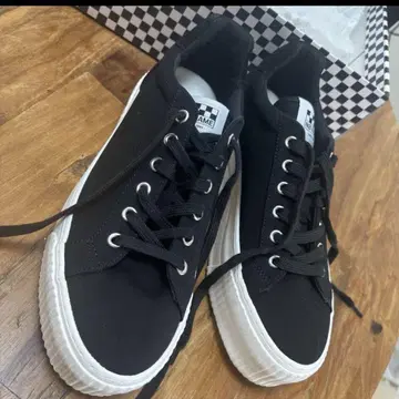 NO NAME 통굽 캔버스 스니커즈 41 (25.5cm) 블랙