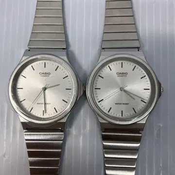 [ CASIO/카시오 ] MQ-24 2개 세트 실버 쿼츠 새상품