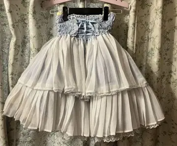 편의점 Angelic pretty 총 셔링 플리츠 스커트