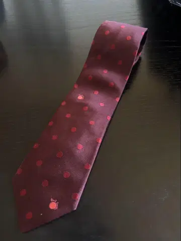 폴스미스 넥타이 버건디 도트