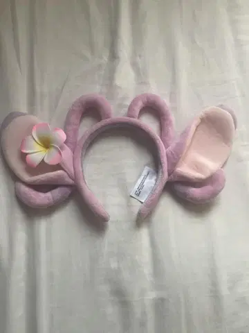 핑크색 귀 달린 머리띠 플루메리아 포함