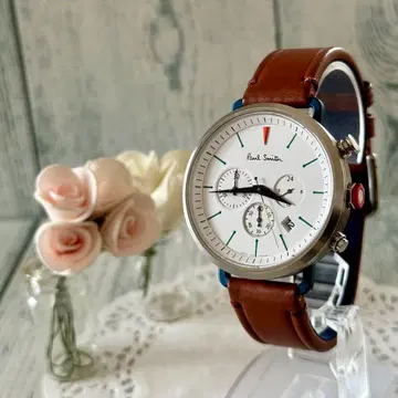 [ 레어 ] Paul Smith 폴스미스 손목시계 크로노그래프 화이트