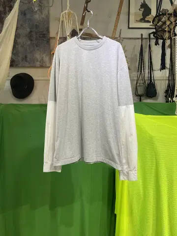 mlb 마이뷰 롱 슬리브 T셔츠 size.1 그레이