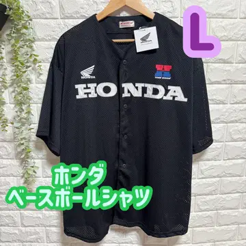 [ 새상품 ] HONDA 혼다 반팔 메쉬 베이스볼 셔츠 유니폼 L