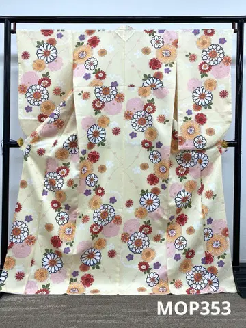 2척 소매 폴리에스테르 기모노 문양 디자인 꽃 하카마용