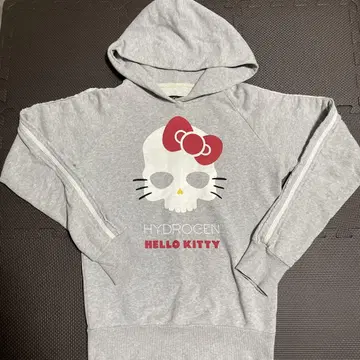 레어 HYDROGEN x HELLO KITTY 후드티 S 그레이