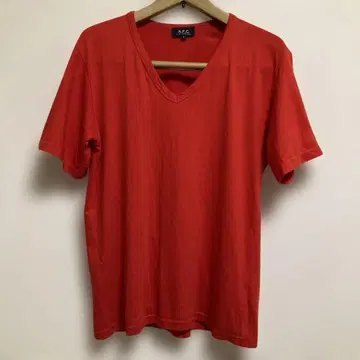 A.P.C. V넥 셔츠 사이즈 2 레드