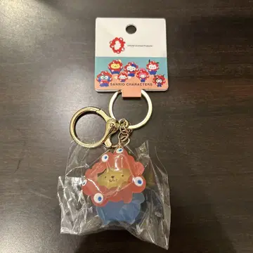 산리오 미야쿠미야쿠 마스코트 클리어 컬러 키링 폼폼푸딩