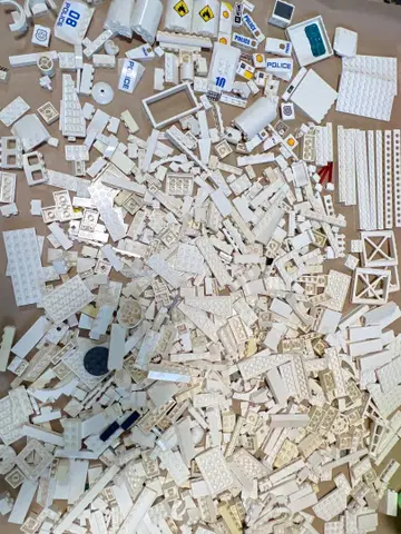 LEGO 화이트 부품 세트 1300g