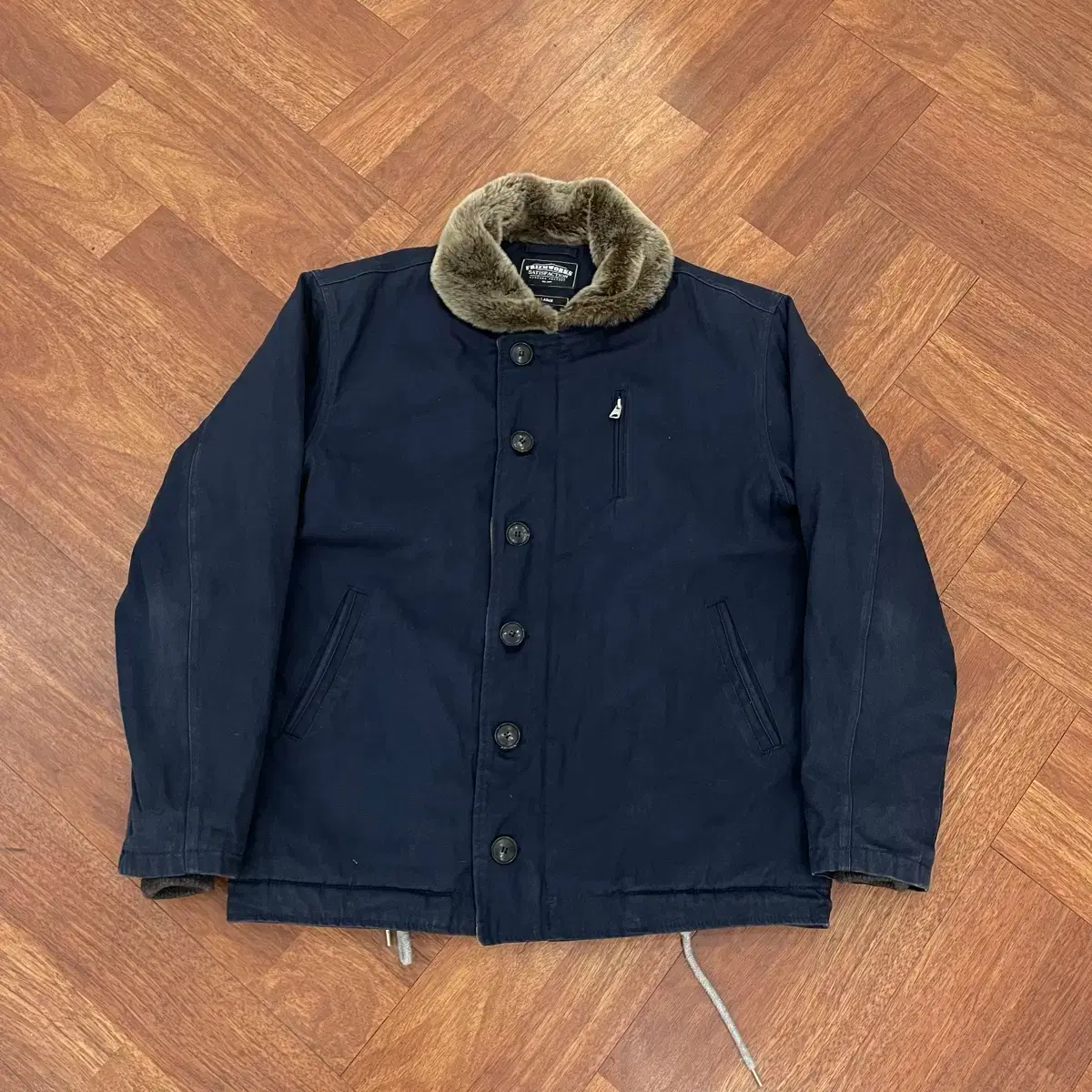FRIZMWORKS 프리즘웍스 Frizmworks Navy Deck Jacket on Bunjang