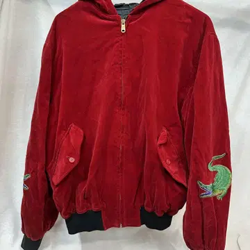 Mr.SHINJI 크로커다일 자수 후드 부착 스카잔 ( FREE )