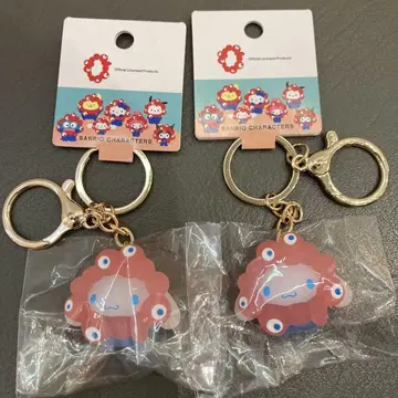 산리오 캐릭터 아크릴 키링 시나몬 롤 2개 세트 클리어
