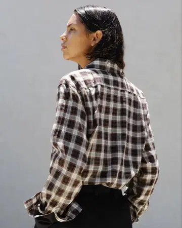 MARGARET HOWELL 2024AW 긴팔 체크 셔츠