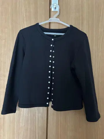 agnes b. 스냅 가디건 T2 블랙