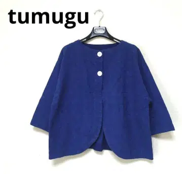 tumugu 쓰무구 자수 자켓 볼레로 코튼