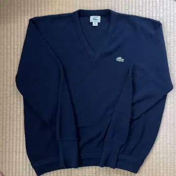 라코스테 V넥 스웨터 네이비 XL
