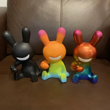 블랙 토끼 빅 소프트 비닐 세트