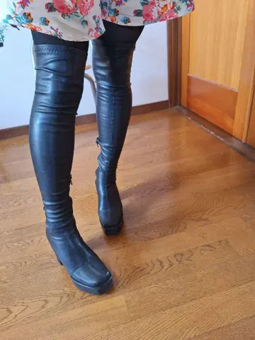 GRL 그레일 니하이 부츠 블랙 24cm