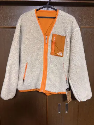 THE NORTH FACE 플리스 자켓 크림 오렌지