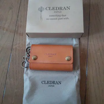 새상품 CLEDRAN 천연 가죽 키케이스